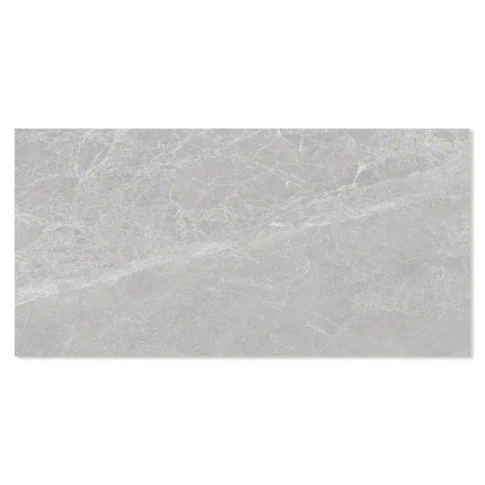 Marmor Klinker Saphir Ljusgrå Blank 60x120 cm